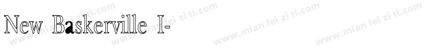 New Baskerville I字体转换